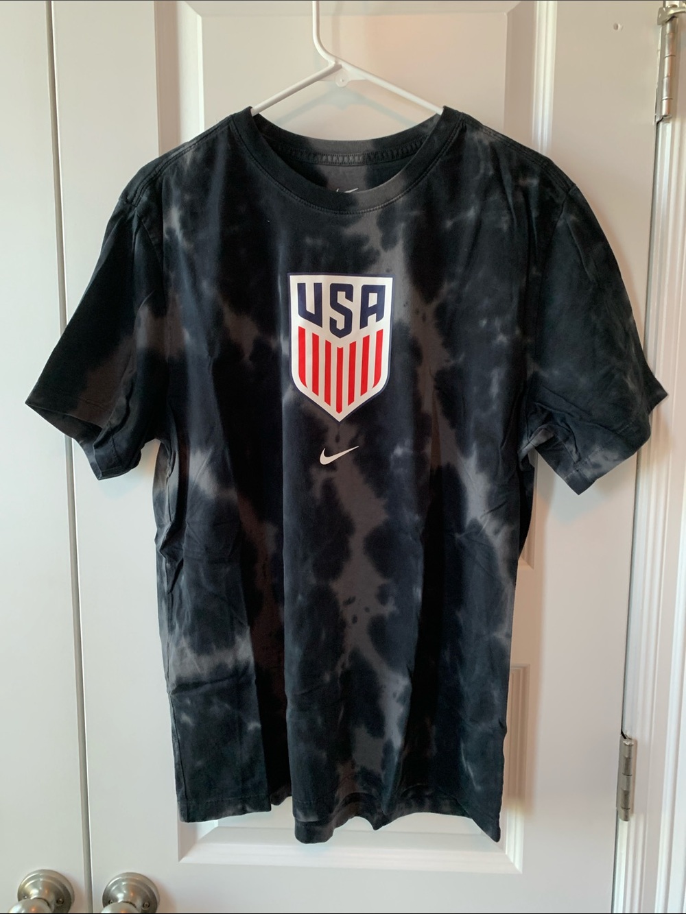 Nike Kids USA Black Tie-Dye Crest Tee